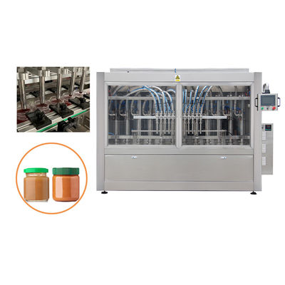 Mesin Pengisian Botol Kaca Saus Apple Linear Servo Motor Otomatis Dengan Kontrol PLC