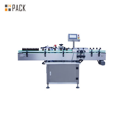 Mesin Pelabelan Botol Bulat Vertikal Kecepatan Tinggi Otomatis NPACK Dengan Printer