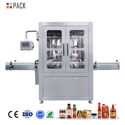 Jenis Bahan Cairan Saus Tomat Pasta Ketchup Pengisian Botol Mesin Dispensing