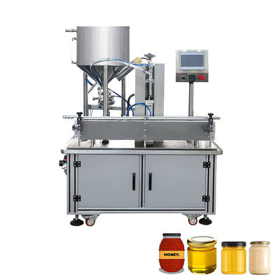 Npack Otomatis Single Nozzle Jam Madu Pasta Pompa Kaca Jar Mesin Pengisian Untuk Jar