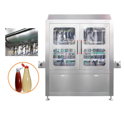 Mesin Pengisian Chutney Full Automatic Servo Motor Driven Harga Pabrik Dengan Pemanasan Dan Pencampuran