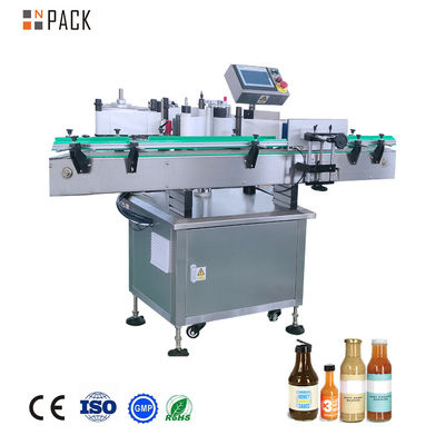Npack Otomatis Vertikal Mesin Label Botol Bulat dengan Ribbon Coding Machine