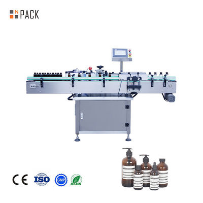 Otomatis Kecepatan Tinggi Vertikal Besar Mesin Label Botol Bulat Dengan Ribbon Coding Mesin