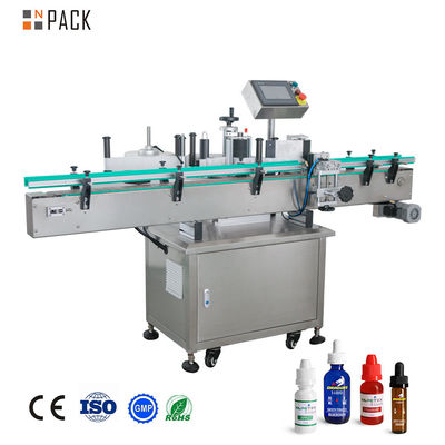 Npack Electric Driven Automatic Round Bottle Labeling Machine Untuk Botol Plastik Pet Kaca