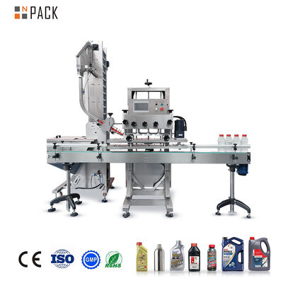 Npack Full Auto 1000-5000ml Botol Cap Mesin perakitan dengan 6 roda linier dan instruksi online