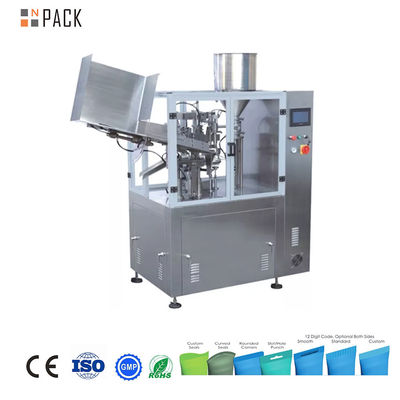 Disesuaikan Lembut / Uji Aluminium Tabung Penuh Dan Mesin Penyegelan Dengan Multi-Head Valve