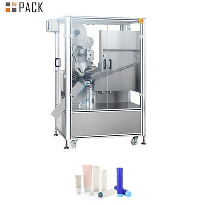 Mesin label tabung bulat otomatis berkecepatan tinggi dengan kontrol PLC dan konstruksi stainless steel