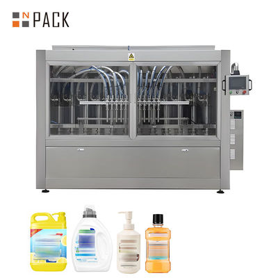 Mesin Pengisian Botol Kimia Pompa Piston 100ml-5000ml Otomatis Dengan Kontrol PLC